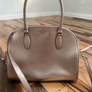 Kate Spade Metallic Tan Satchel